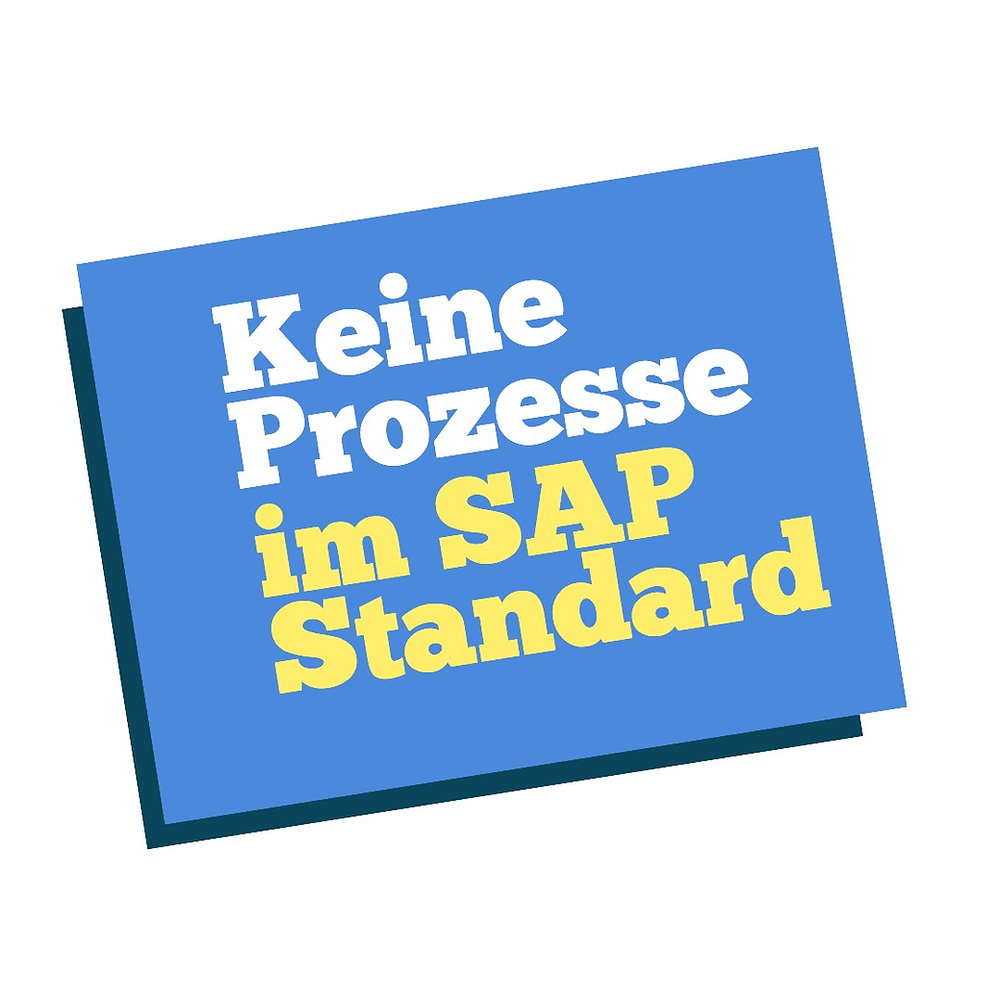 Der SAP-Standard liefert keine Prozesse
