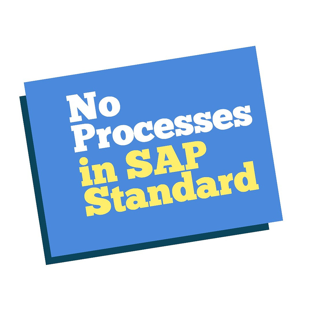 The SAP-Standard does not provide processes